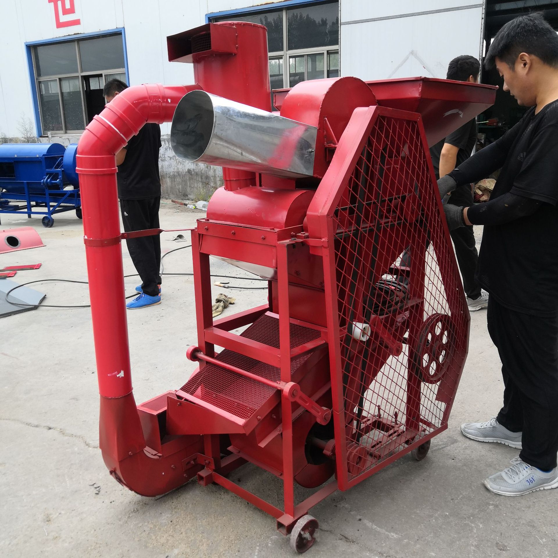 除尘花生剥壳机 抽风去尘去皮机 油坊果子脱粒机