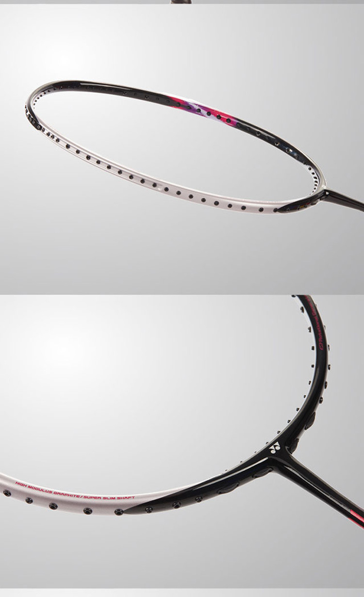 尤尼克斯羽毛球拍日产专业全碳素天斧女士单拍astrox 55闪粉色