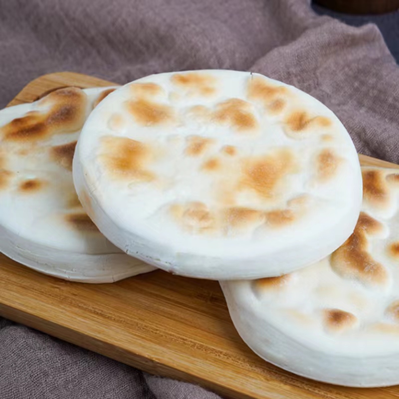 陕西特产白吉饼手工馍馍西安老潼关肉夹馍饼胚速食早餐小吃商用 图片