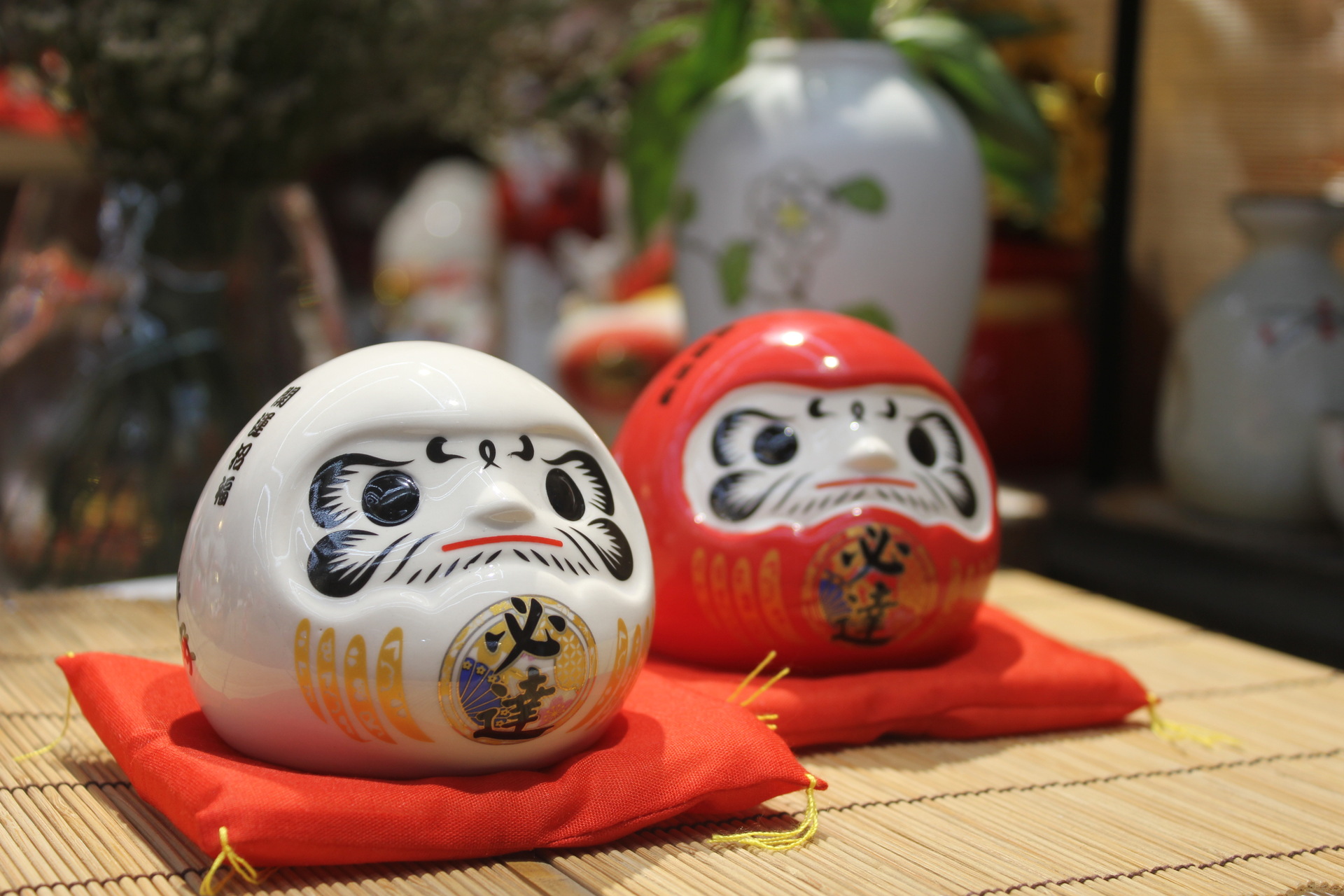 乐喵 陶瓷存钱罐工艺品摆件公司店铺料理店装饰达摩开运摆件混批