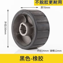 混凝土搅拌机胶轮配件摩擦胶脚轮砂浆水泥搅拌机胶轮聚氨酯轮滚轮