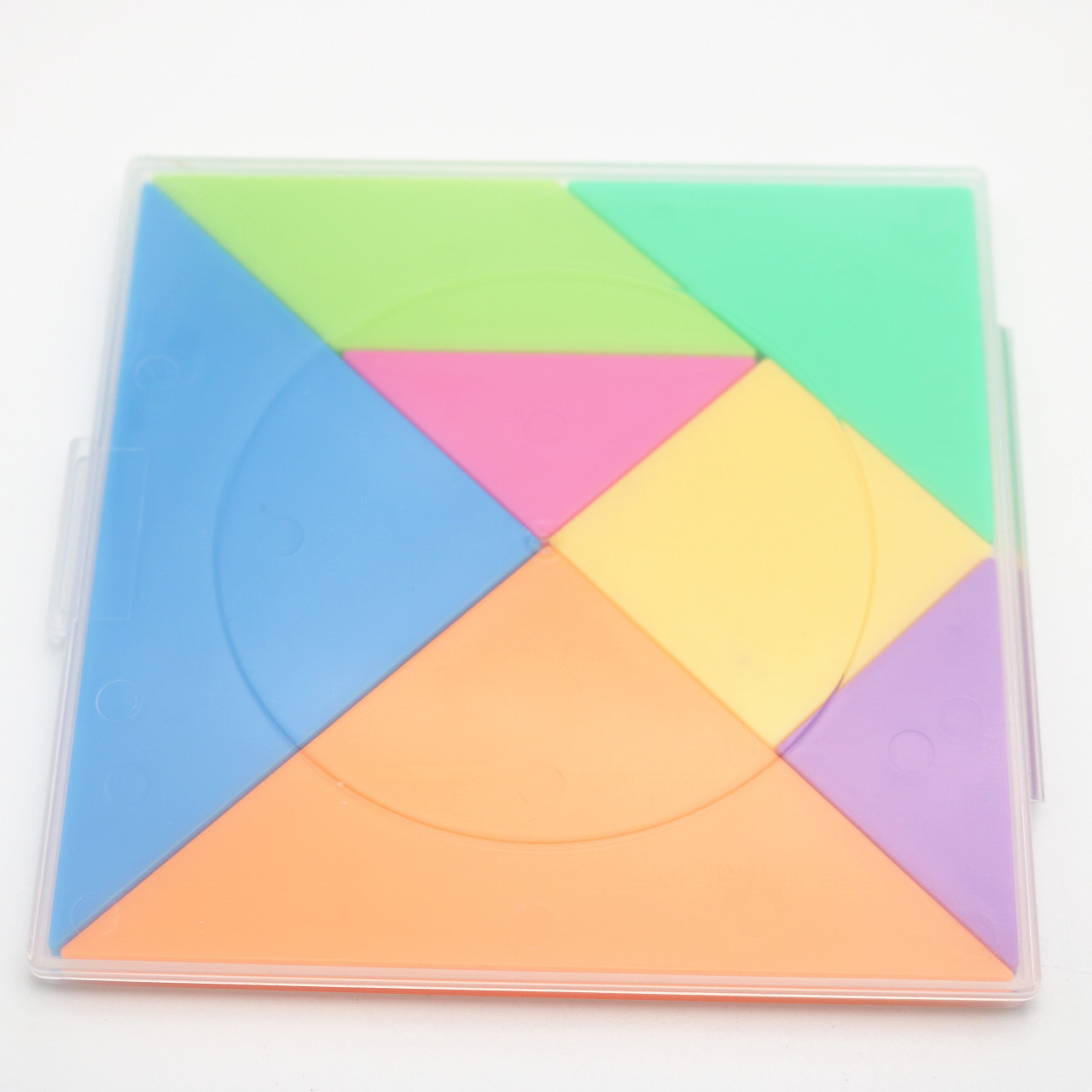 批发早教教学现代智力彩色塑料七巧板拼图拼板学生文具儿童玩具