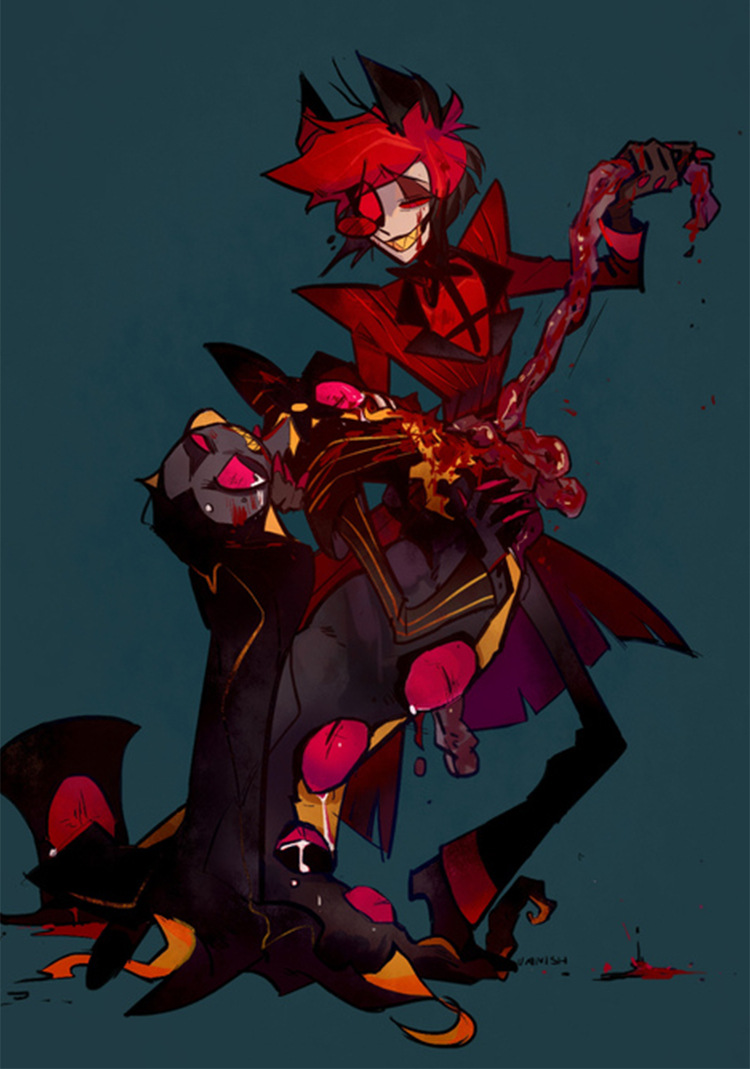 地狱客栈cos服中世纪燕尾阿拉斯托恶魔主播cosplay万圣节表演服装