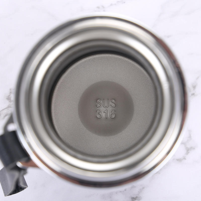 Customized Large Capacity Men's Sports Kettle Outdoor Gradient Color Stainless Steel Sling Pot Vacuum Insulation Cup Wholesale
