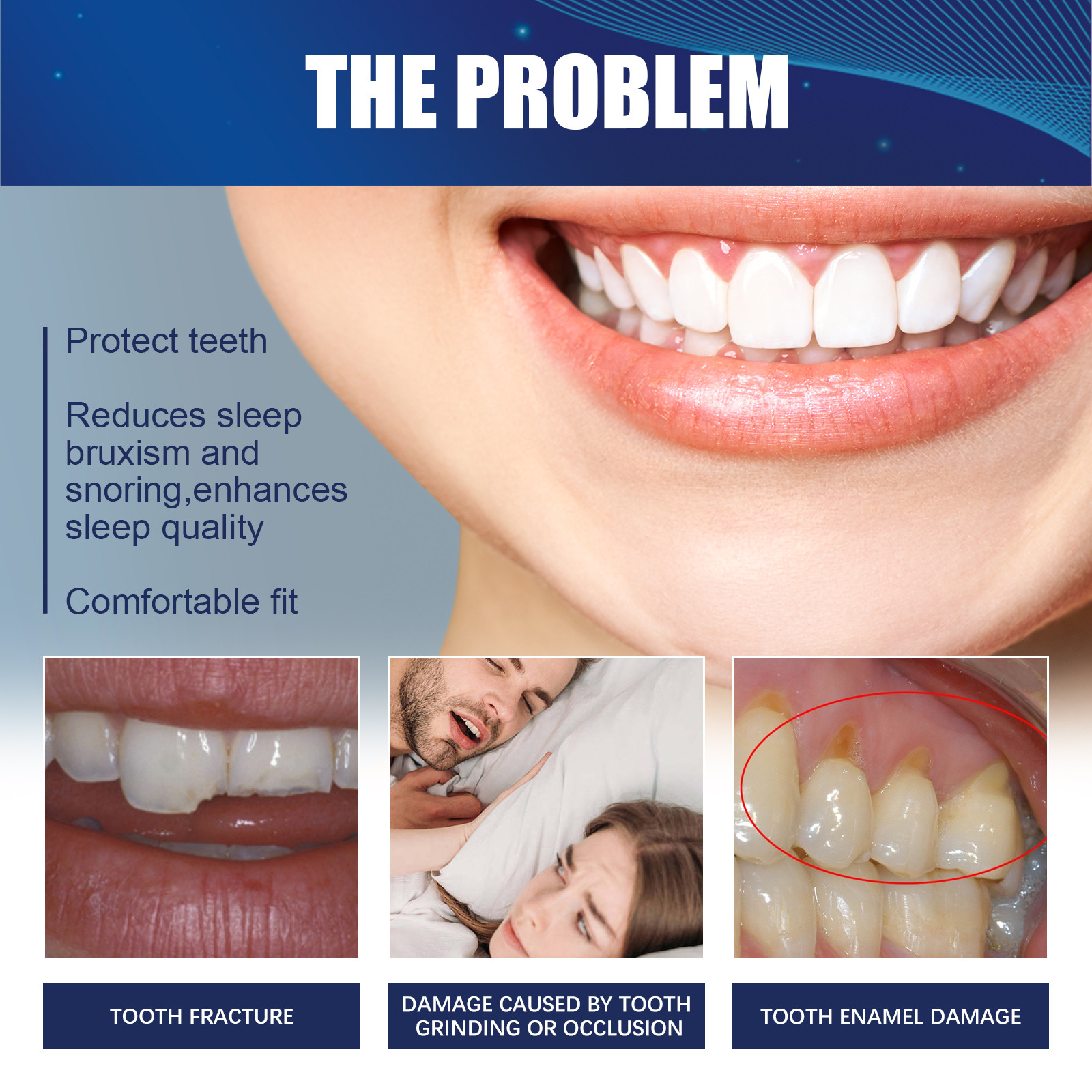 Eelhoe Teeth Shield Care Sleep Night Anti-Grinding Beautiful Tooth Teeth Protector