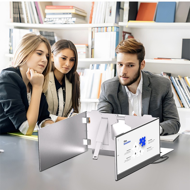 15.6寸1080P双屏便携显示器双屏折叠显示器笔记本电脑屏幕扩展器