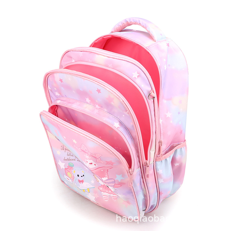 New Primary School Student Schoolbag Girls Grade 5-1-3 4 Cute Spine Protection Lightweight Backpack KT Lightweight Girls' Bags