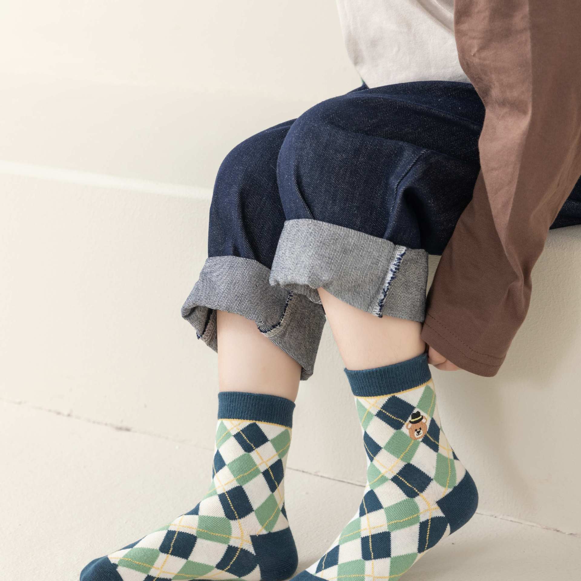 Boys' Cotton SocksSoft Skin-Friendly Not Easy to Pill Tube SocksKorean Style Striped All-Matching Kid's SocksSpring and Autumn New