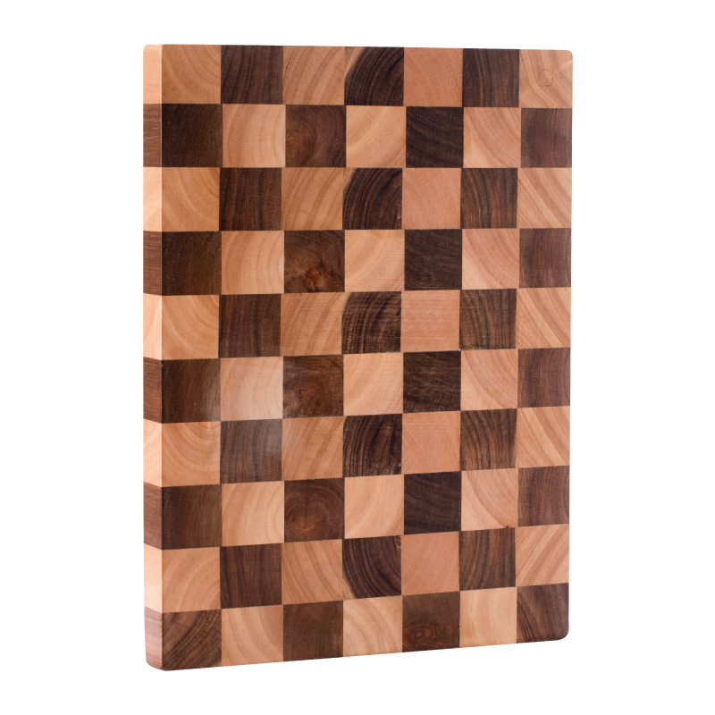 Acacia Mangium Chopping Board Cutting Board Solid Wood Splicing Cutting Board Household Chopping Board Log Chessboard Cutting Board Household Checkered Cutting Board