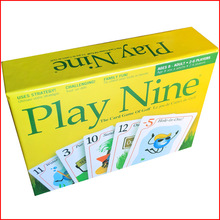 英文版PLAY NINE 玩九局 高尔夫纸牌桌游游戏 聚会多人卡牌现货