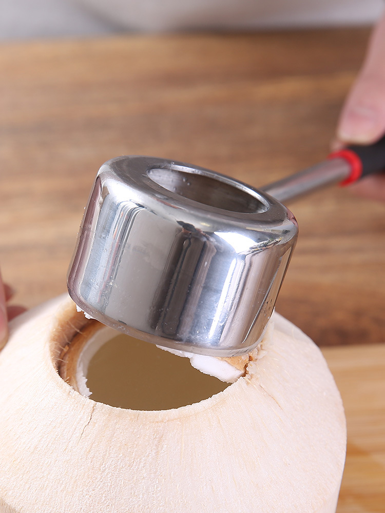 椰子开壳器青椰子打孔开大口洞取肉刀商用青椰子开盖打眼破壳神器