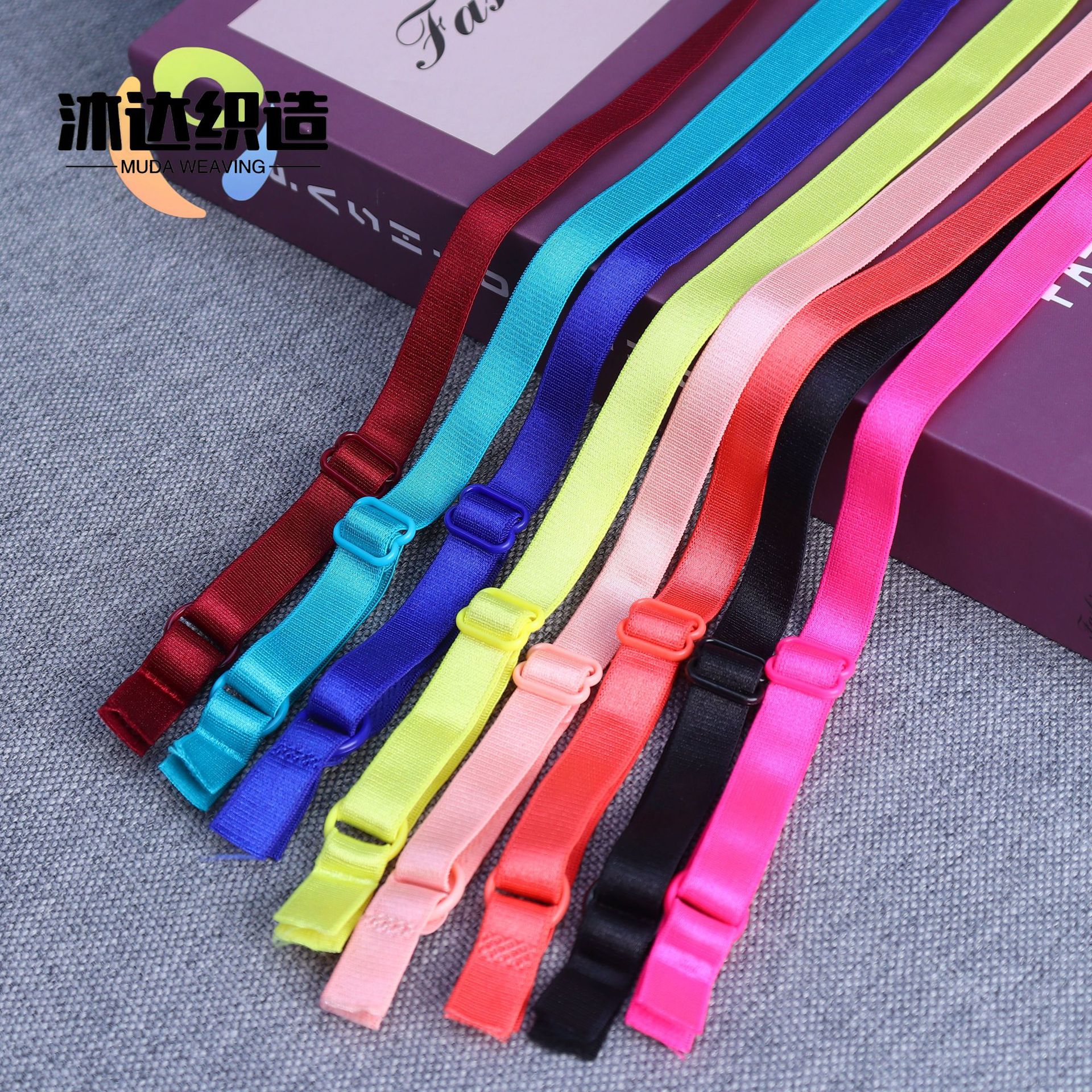 color spot adjustment underwear spaghetti-strap strap bra auxiliary belt manufacturer riveting 1.2cm elastic band ribbon