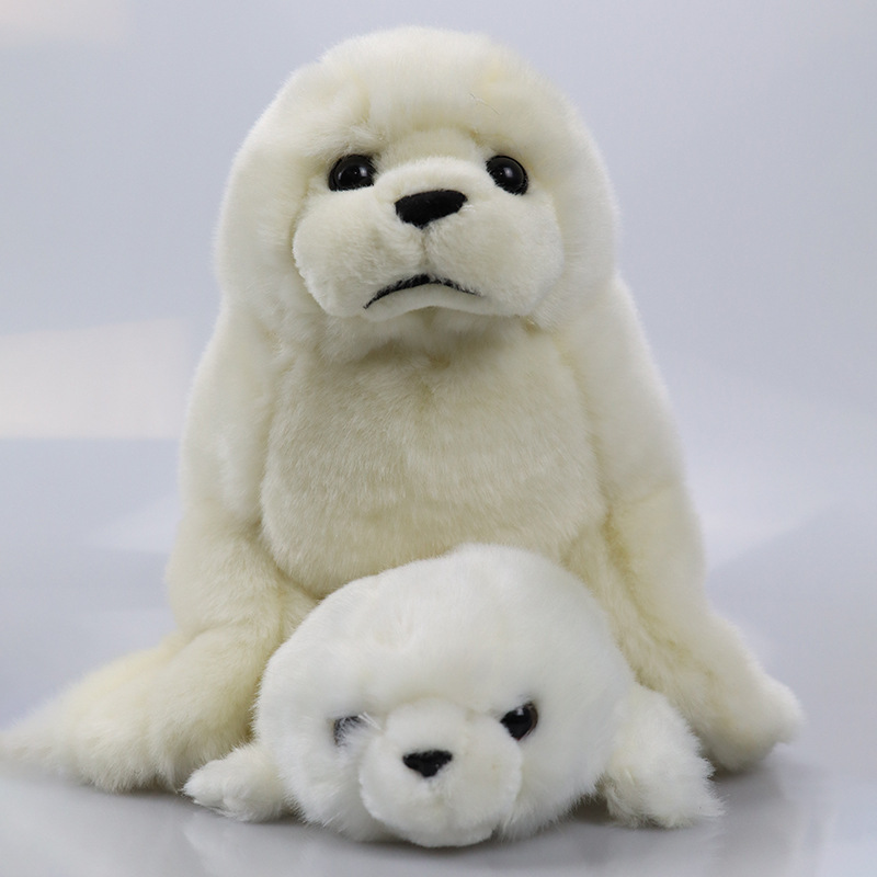 厂家直供动物玩偶海豹仿真海洋世界公仔柔软抱枕可爱软萌毛绒玩具