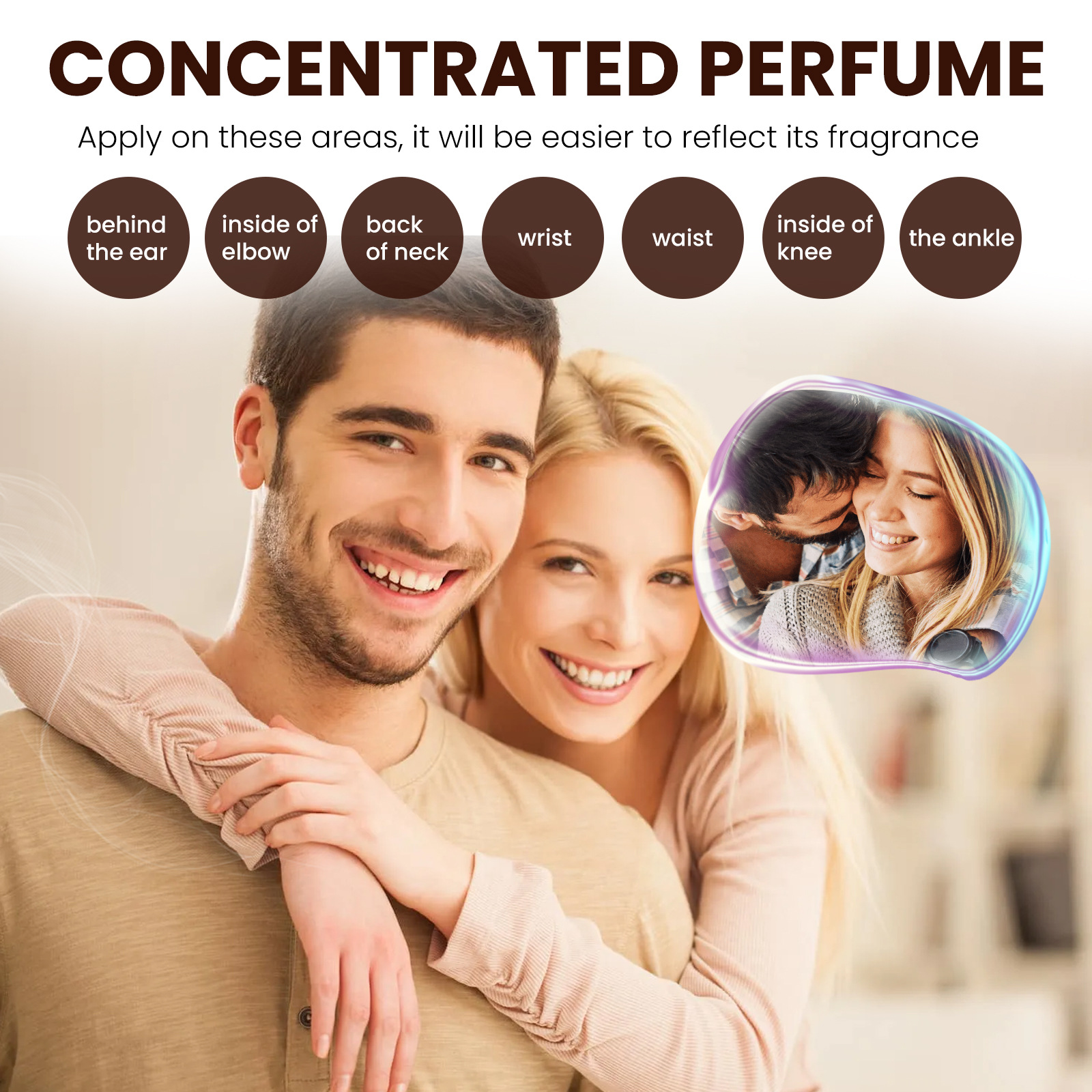 Eelhoe Essential Oil Perfume Long-Lasting Light Perfume Natural Minalist Portable Neck Wrist behind Ear Couple Dating Perfume