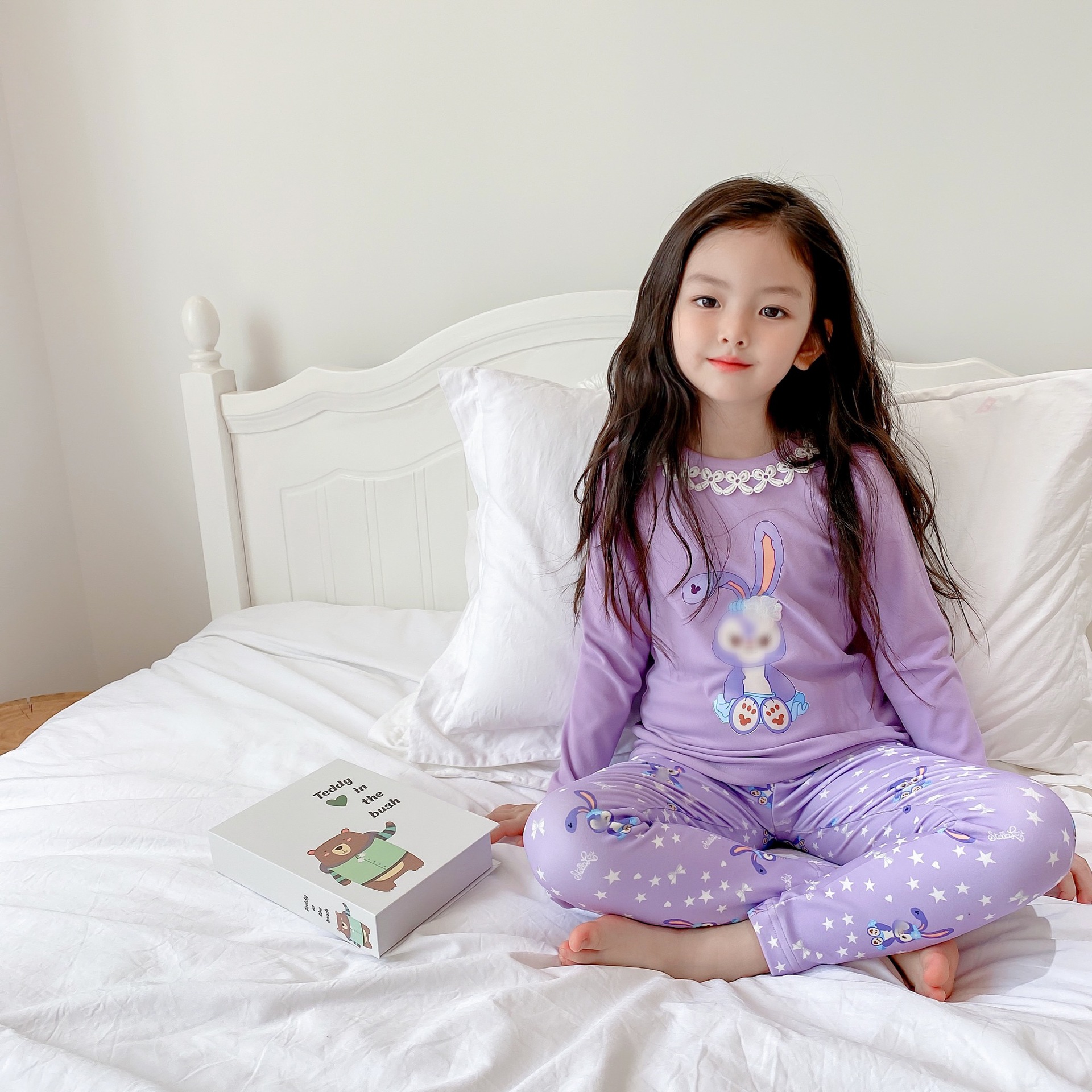 源头厂家 2021女童秋冬 卡通秋衣秋裤保暖打底内衣套装家居服睡衣