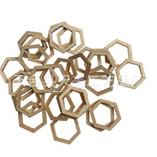 低价销售五角星环方形木环圆形环三角形环六边形环 手工饰品配件