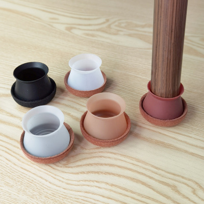 加厚静音硅胶桌椅脚套全包边毛毡款椅脚套保护地板桌椅脚垫