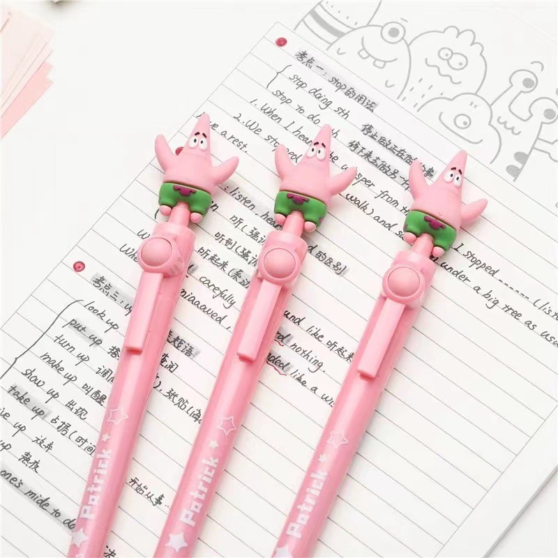 Spring Pen Cute Decompression Press Gel Pen Good-looking Student Stationery Gifts Smooth and Easy to Write Ball Pen Wholesale