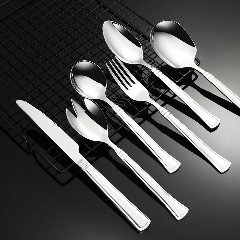 410不锈钢餐具刀叉勺套装酒店家用牛排刀叉西餐具礼品定制logo