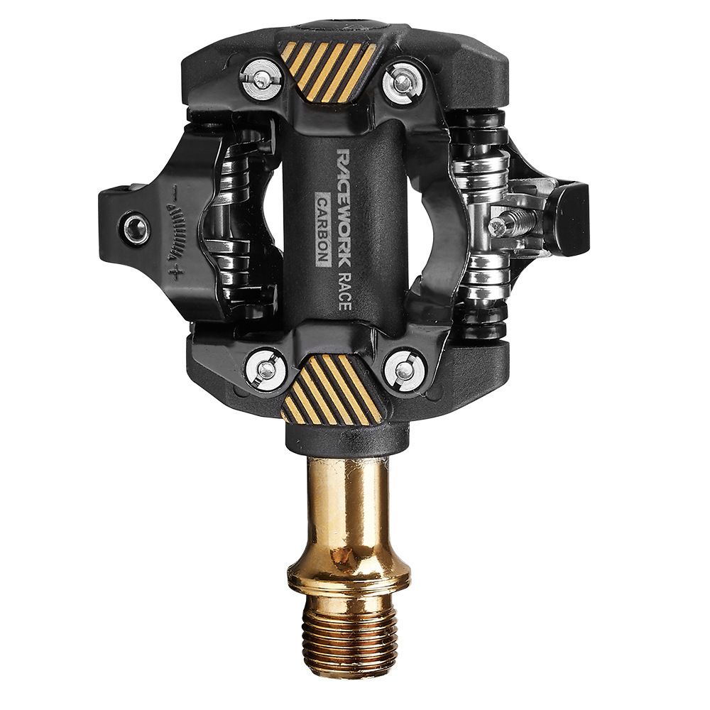 racework山地车锁踏 m8100踏板自行车自锁脚踏超轻du轴承spd脚蹬