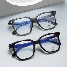 防蓝光近视眼镜框女网红同款黑框超轻TR90镜架可配度数24年新品男