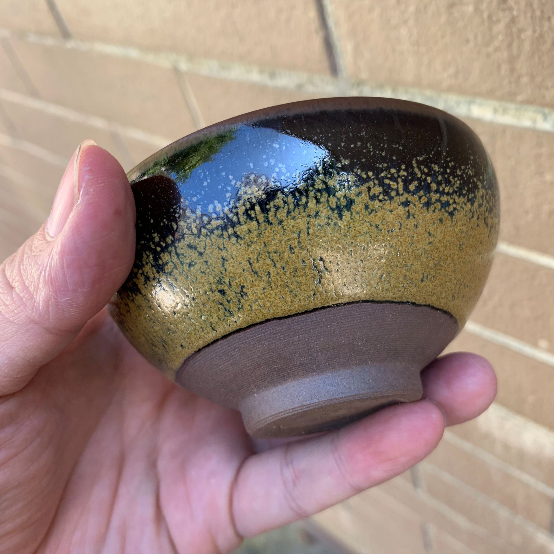 建盏建阳龙窑柴烧原矿铁胎兔毫盏茶末釉窑变束口盏个人主人杯茶杯