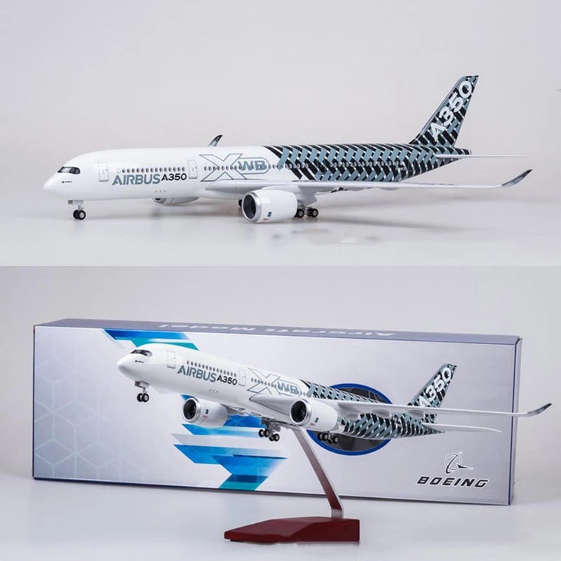 新款a350 scale 1:142 47cm airbus a350 xwb 飞机模型带轮子带灯