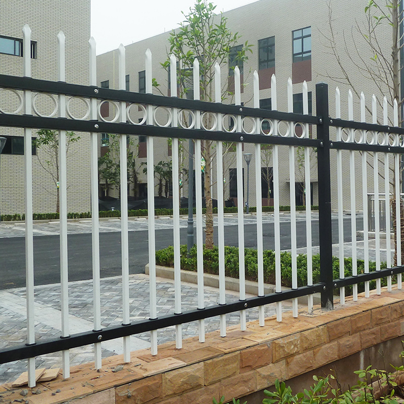 加工定制锌钢护栏网小区园区学校喷塑隔离防护栏围栏工厂户外围墙