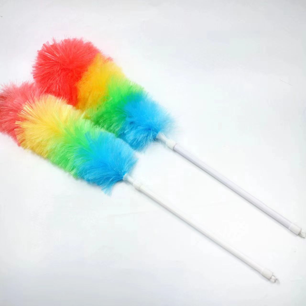 Factory New Retractable Plastic Feather Duster Electrostatic Duster Wholesale Dust Sweeping Desktop Brush Cleaning Dust Remove Brush