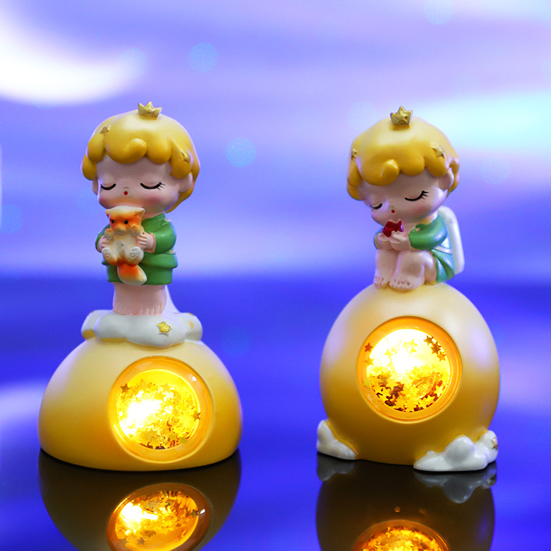 秋冬新品星际小王子小灯盲盒卡通王子公仔玩偶摆件创意男生日礼品