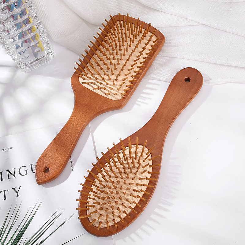 cross-border manufacturers wholesale hemu hair comb air cushion massage wooden comb straight hair shunfa hairdressing comb gift gift gift gift