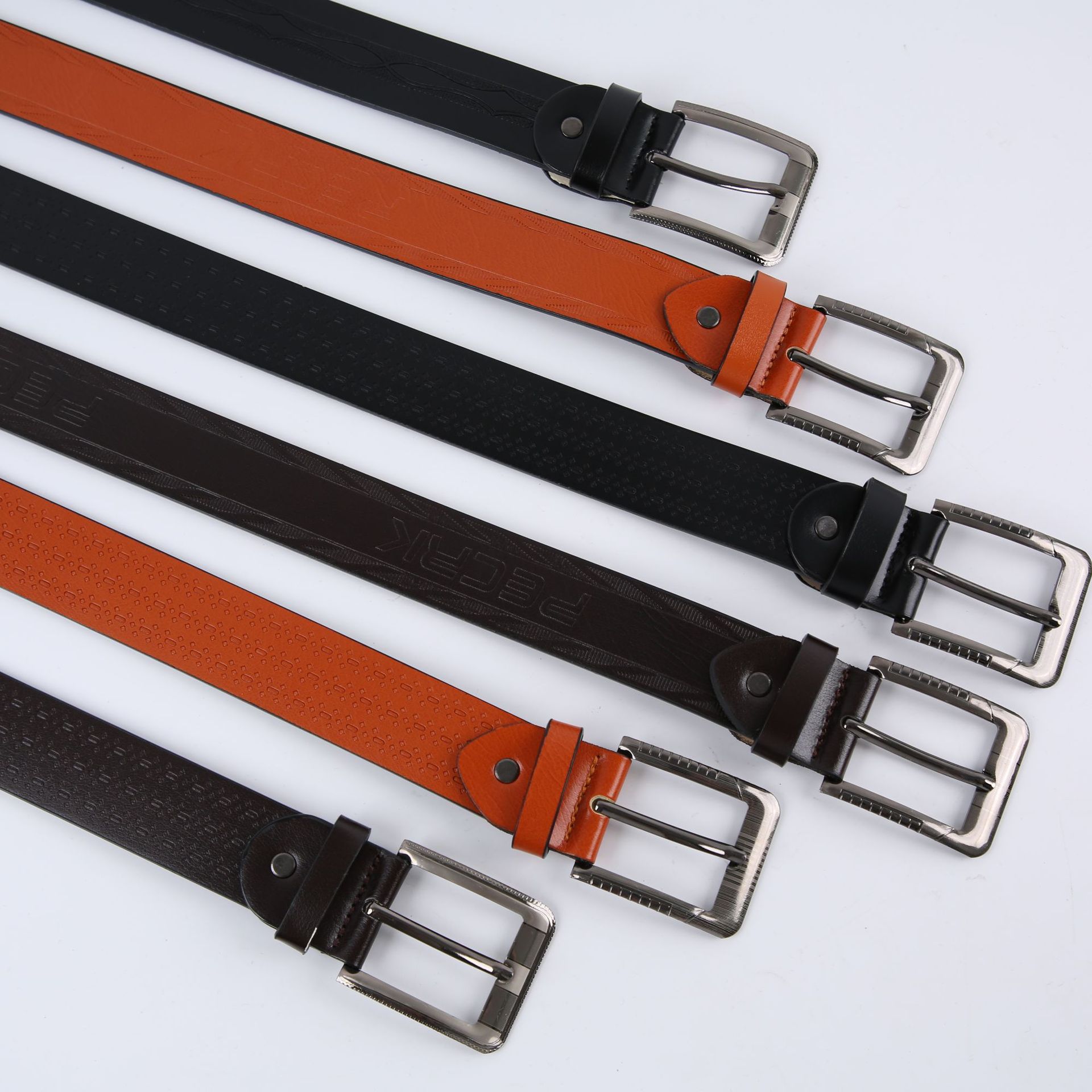 New Men‘s Pin Buckle Youth Casual Belt Versatile Classic Casual Belt Imitation Leather Belt