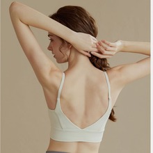 吊带美背运动背心女一体式聚拢定型防下垂瑜伽文胸健身内衣夏