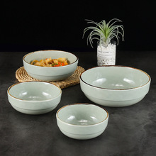 凯柏雅韩式餐具塑料碗酒店餐厅汤碗米饭碗粥碗A5仿瓷拉面碗密胺碗
