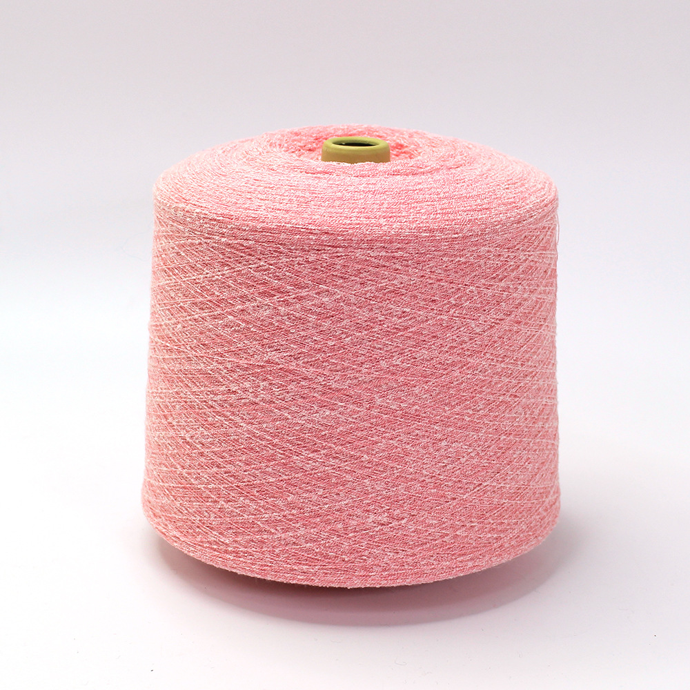 缯隆色纱14.5支竹节珠兰纱线 花式纱弹力曲圈圈纱70%腈纶 30%尼龙