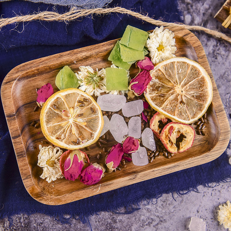 【送杯】百花香柠檬荷叶茶男女清通肠瘦胖肚子菊山楂决明子茶