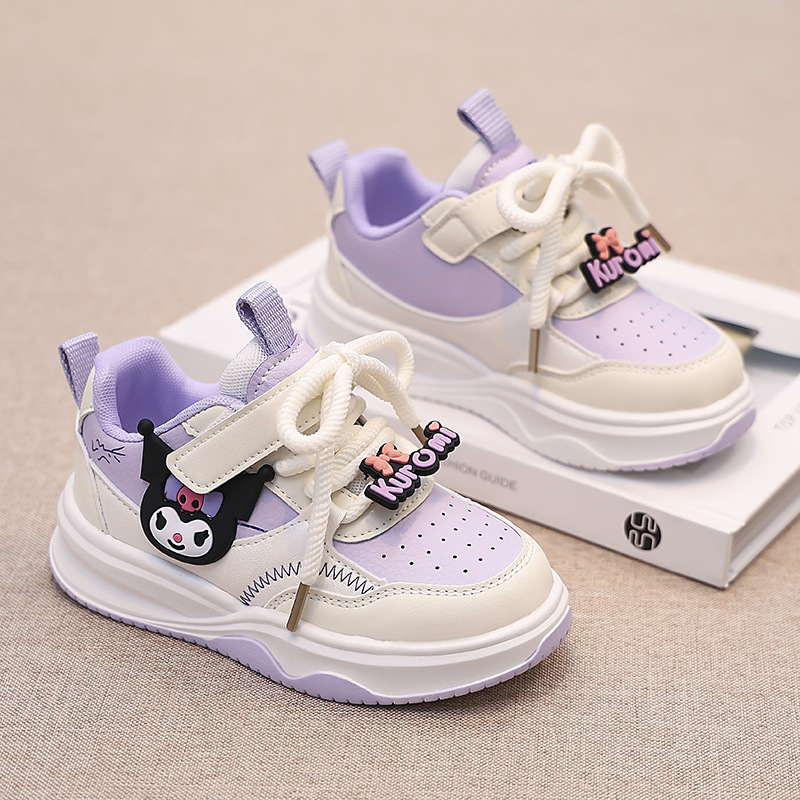 儿童卡通运动鞋秋新款男童休闲运动单鞋女童系带酷奇米奇运动板鞋