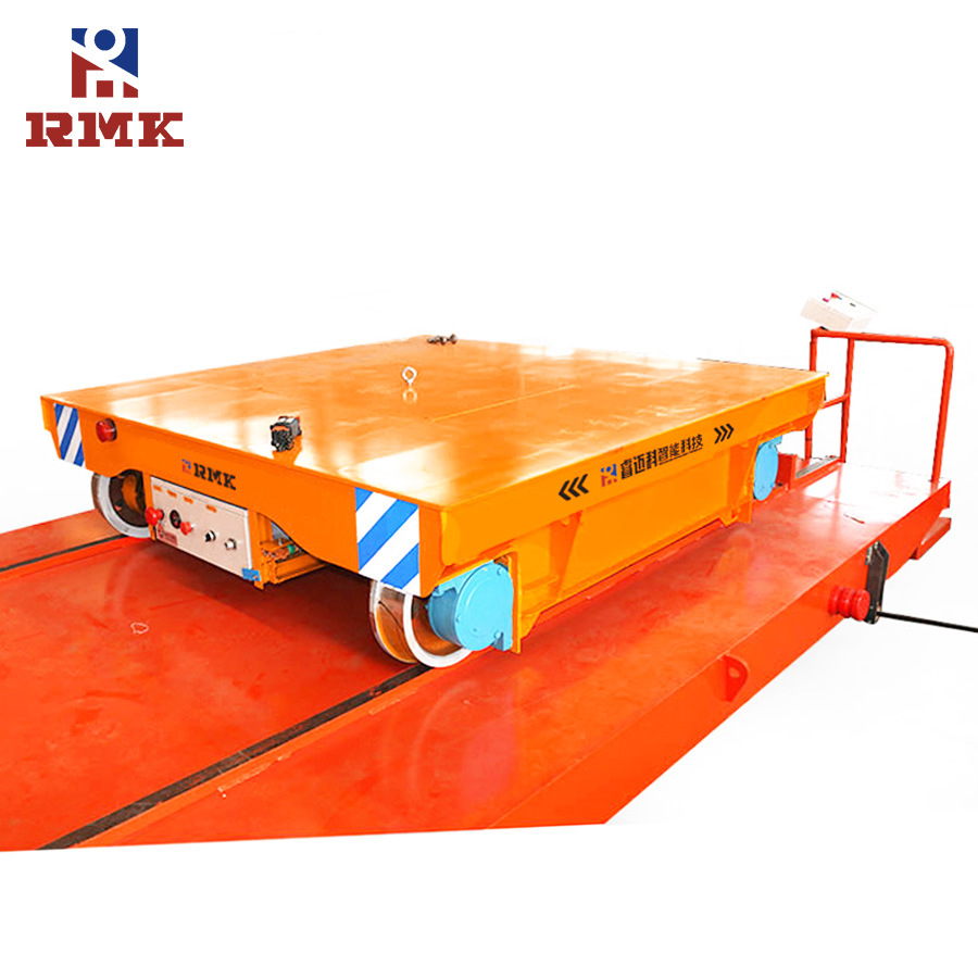 5t地轨双层子母车 轨道横纵摆渡转运平车 上货电动平板车