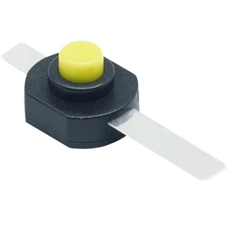 迷你直脚手电筒开关 自锁圆形按钮手电筒开关 微型手电筒开关-阿里巴