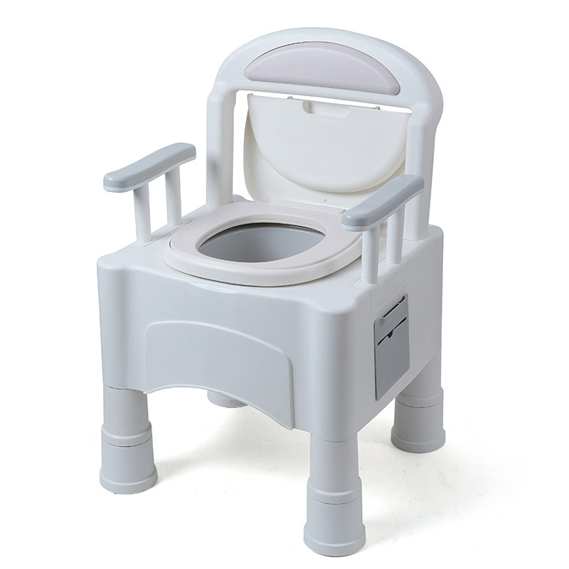 老人孕妇马桶可移动座便器便携式成人痰盂加高老年坐便椅床边防臭