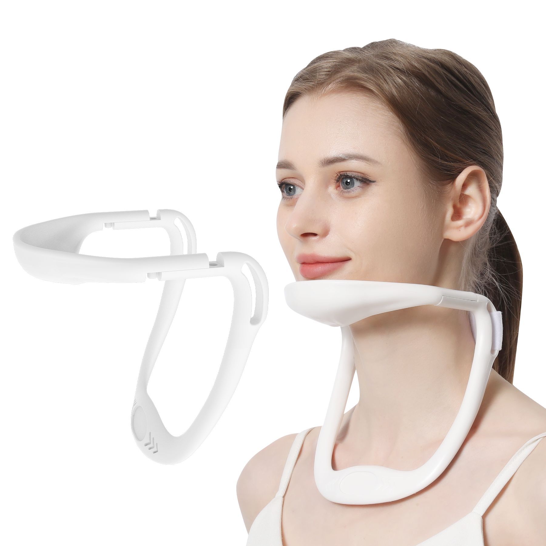 颈托防低头颈椎护脖套颈部家用肩颈前倾支撑仪矫正器固定脖子支架