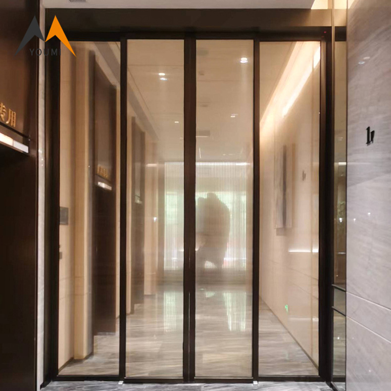 厂家直销折叠门铝合金玻璃推拉门不锈钢商用室内阳台商铺隔断门