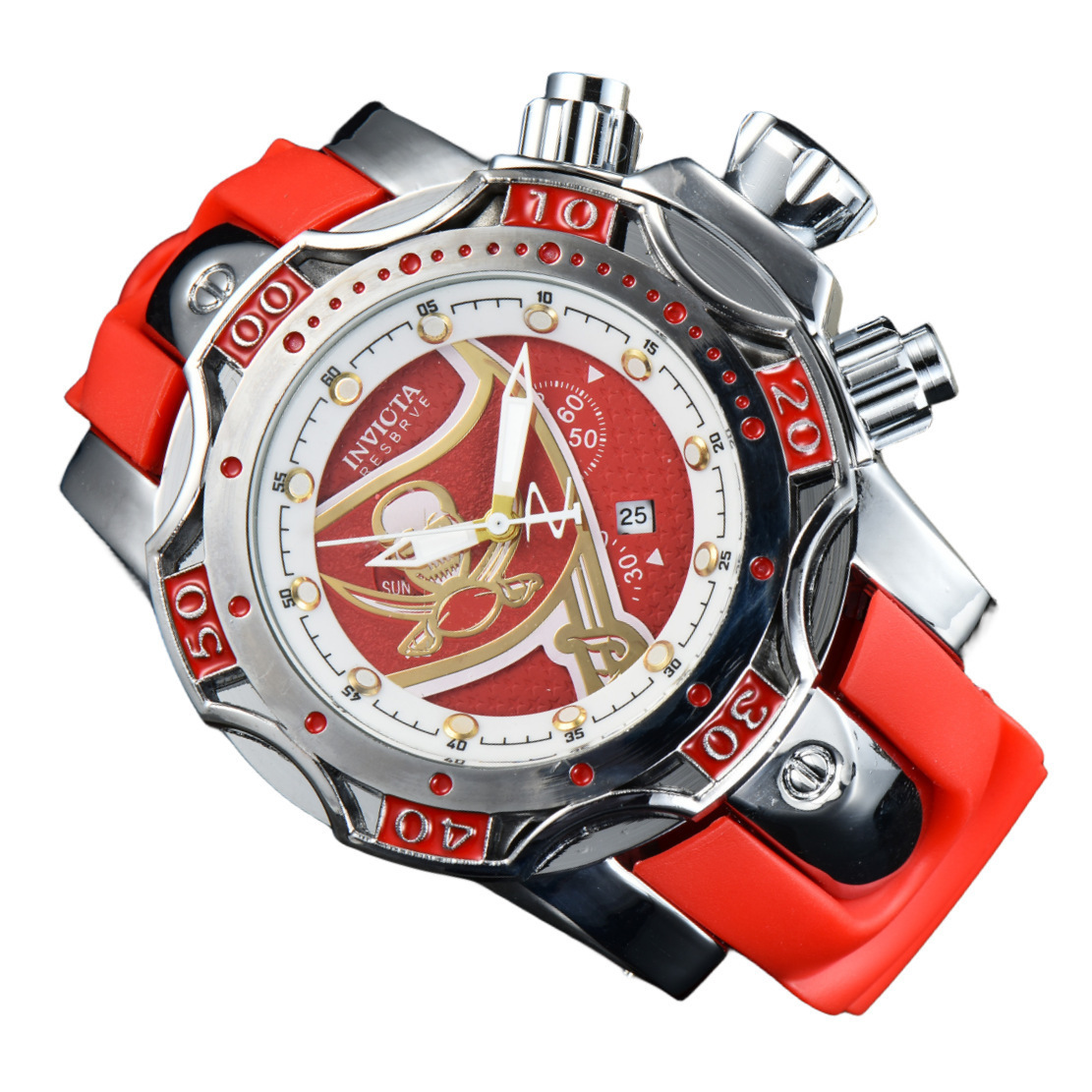 invicta幻彩小丑新款现货巴西热销 英弗它系列男士钢带石英手表
