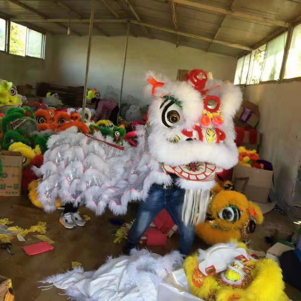 华夏龙灯南狮北狮,舞狮舞龙,喜庆典礼用龙狮,佛山南狮,笑脸北狮.