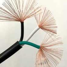 厂家供应电线2芯1.5平方铜丝 黑色PVC电览电源线外颜色按要求生产