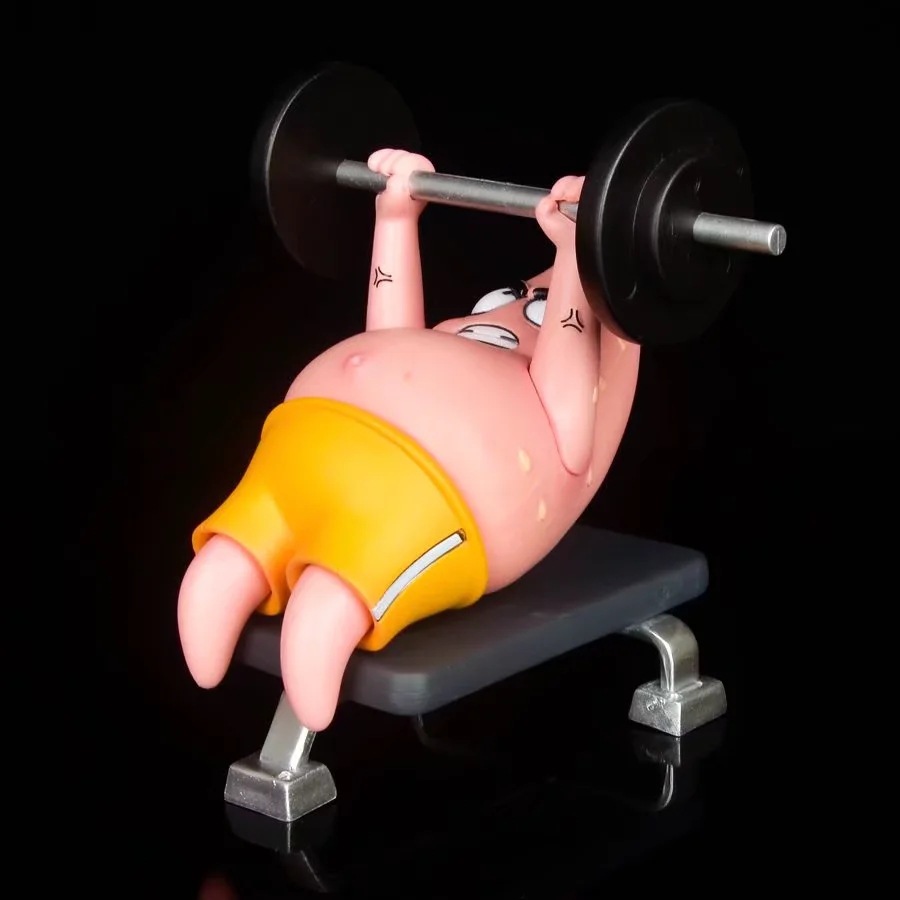 海绵宝宝自律派大星肌肉手办模型摆件 盒装现货 抖音同款