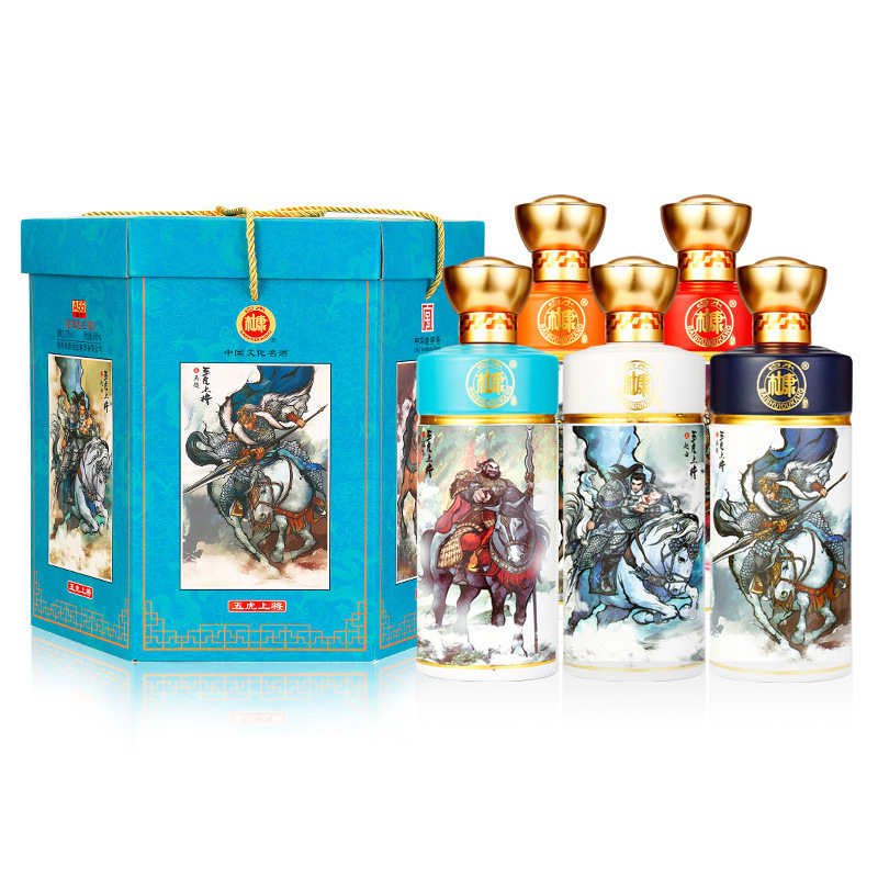 白酒五虎上将原浆酒52度酒水500ml*5坛白水杜康白酒高梁白酒