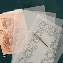 Transparent Leather Carving Tracing Paper DIY High跨境专供代