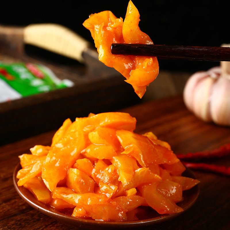 爽口萝卜干脆嫩嘎嘣脆下饭菜开胃早餐小菜咸菜即食速食菜山东榨菜