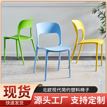 北欧餐椅塑料凳子现代简约椅子网红家用靠背休闲椅书桌椅洽谈餐椅